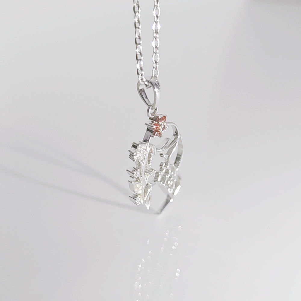 Celestial Embrace Mother and Baby Pendant in 925 Silver