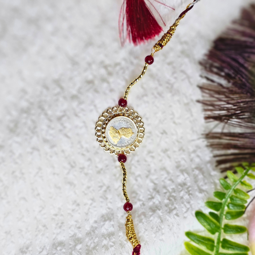 Silver Ginni Rakhi for Bhai