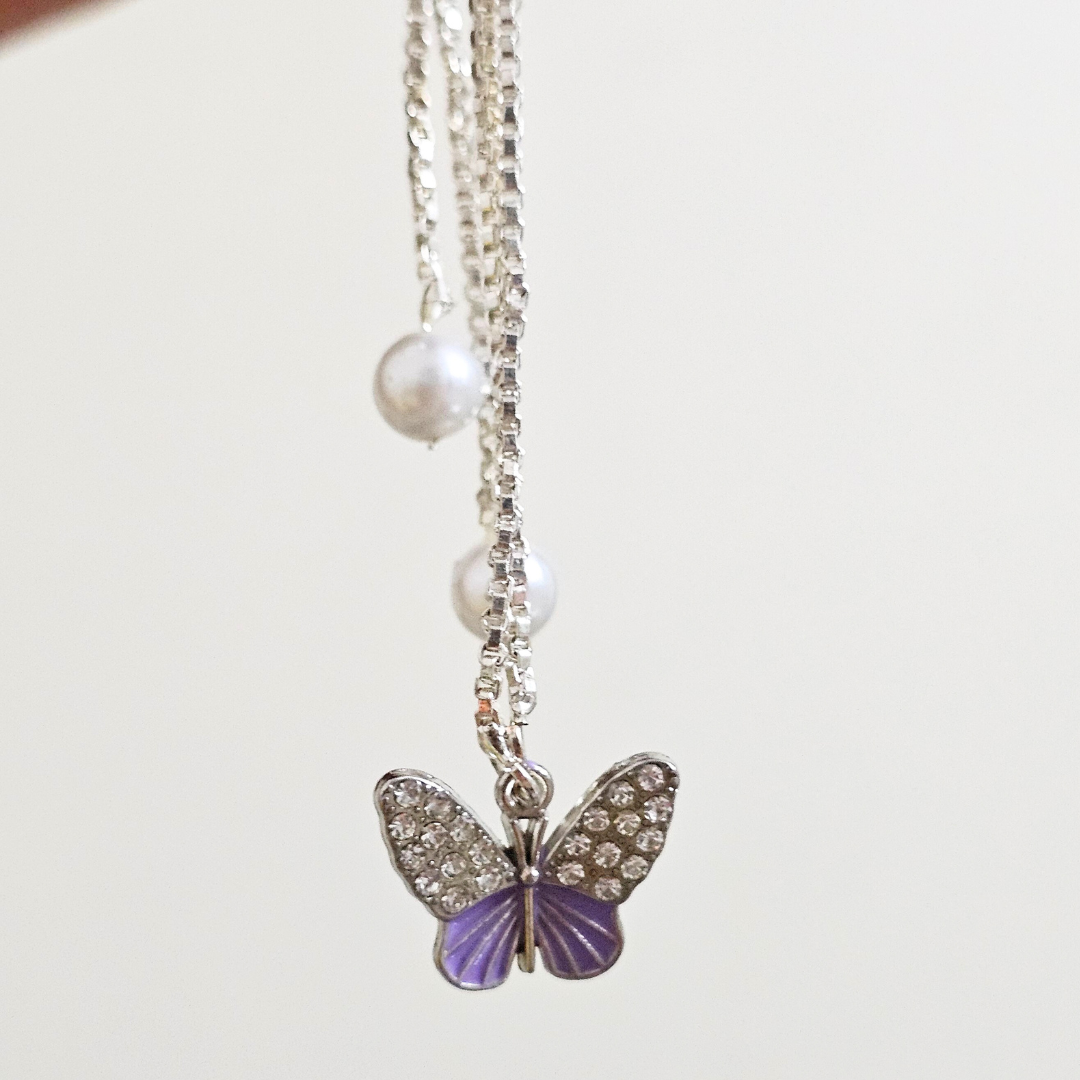 Butterfly Charm Bracelet Rakhi for Sisters