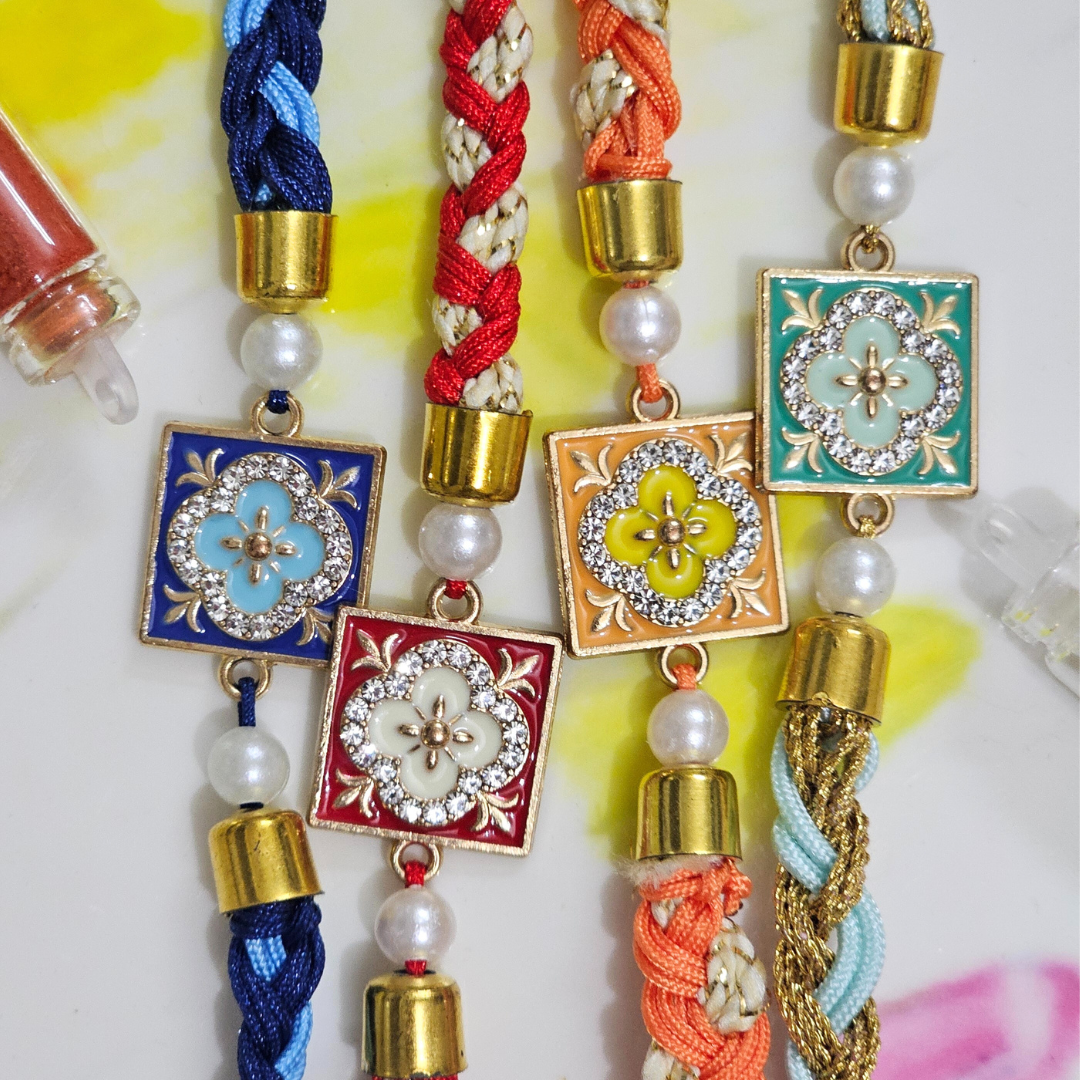 Square Colorful Bhai Rakhi