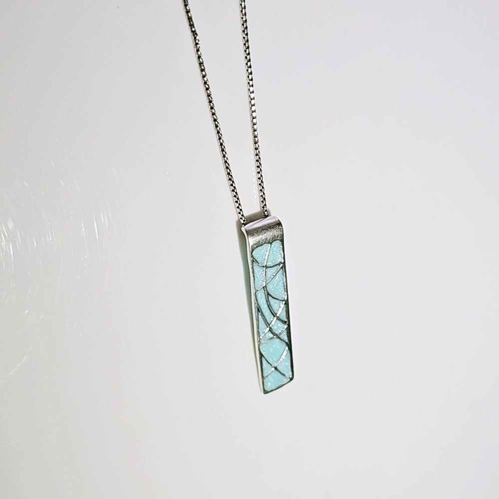 Mosaic Abstract Beauty Necklace in Oxidised 925 Silver