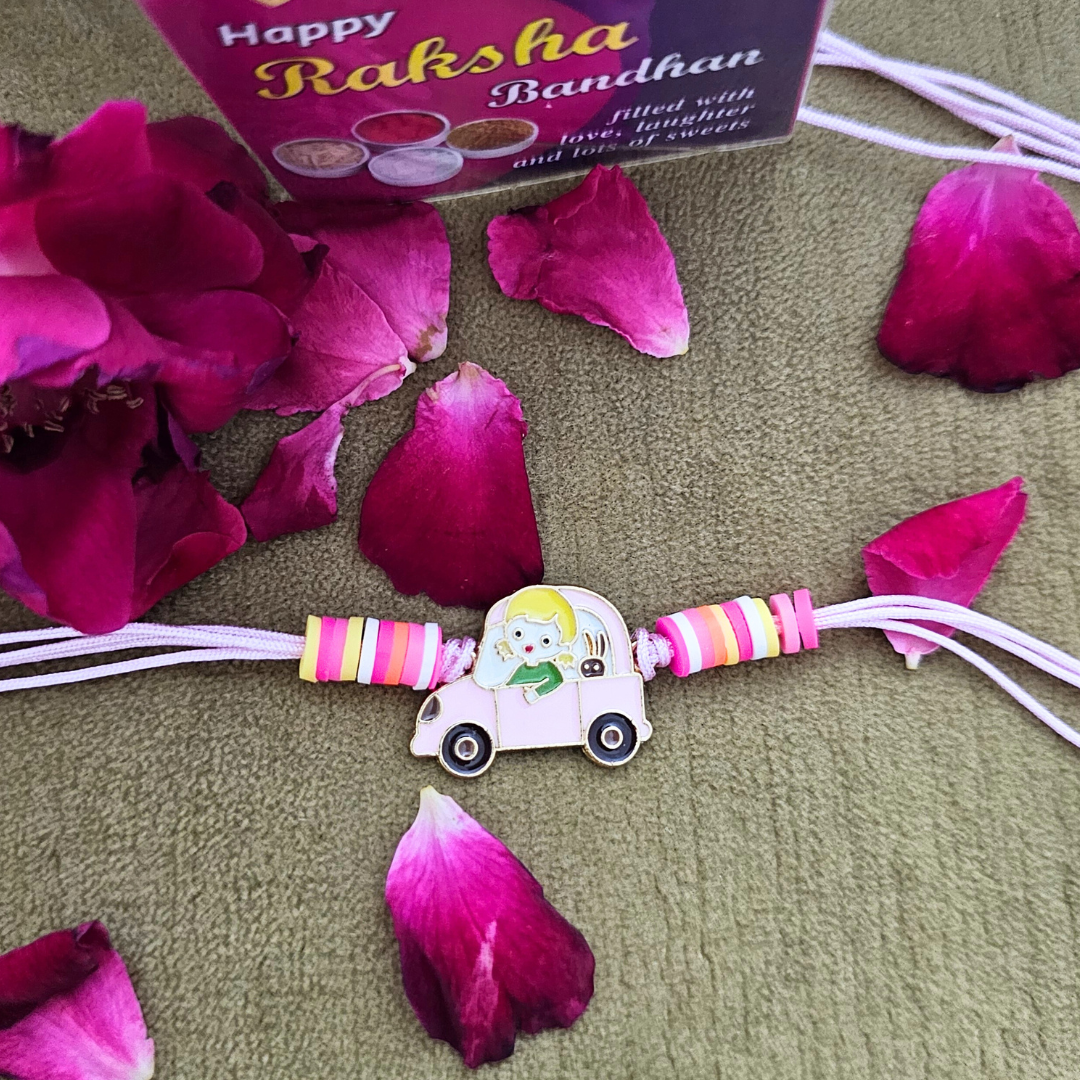 Girl Driving Car Rakhi