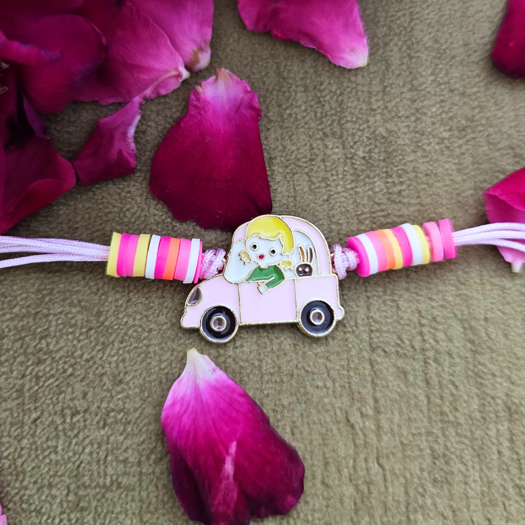 Girl Driving Car Rakhi
