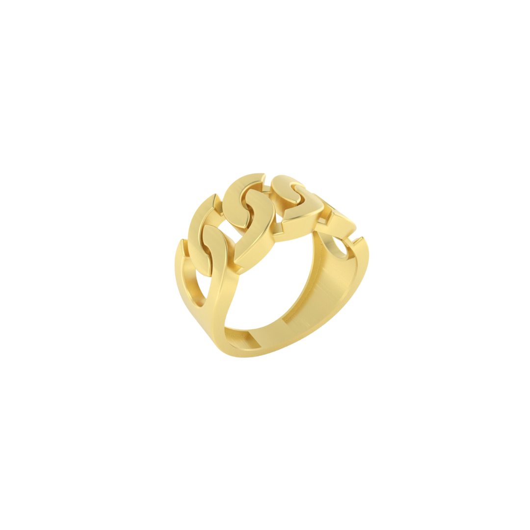 Silver Shrinkhala Chain Ring for Women & Men