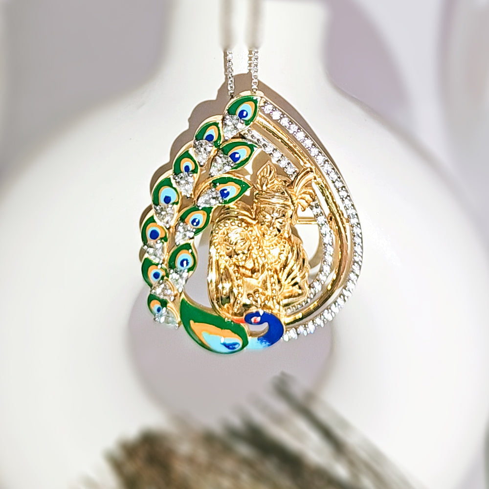 Divine Love Pendant cum Brooch in 925 Silver