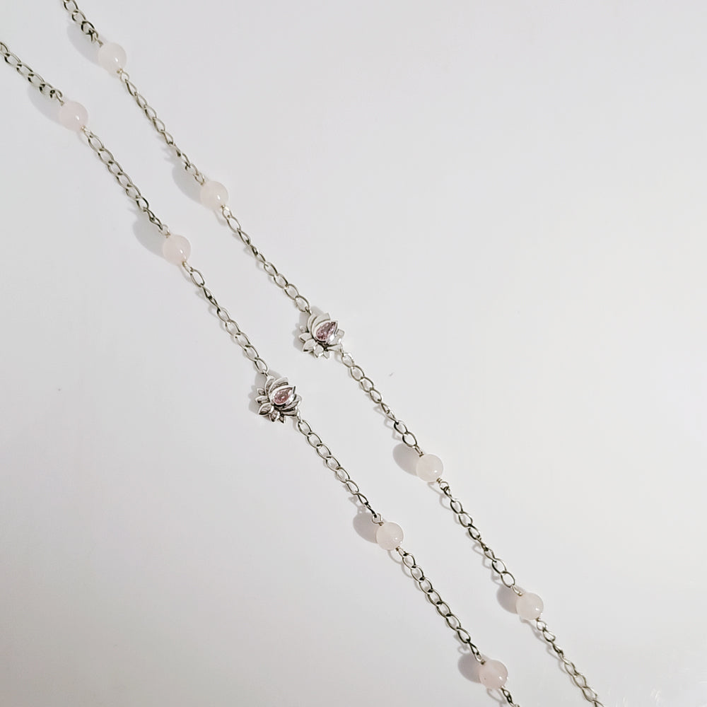 Lotus Anklet in 925 Silver