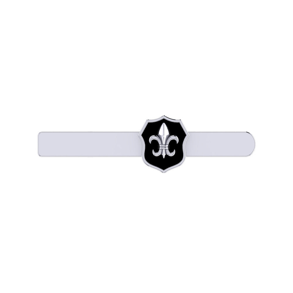 Shield Tie Pin in 925 Silver