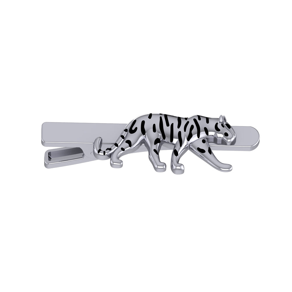 Tiger Vibes Tie Clip in 925 Silver