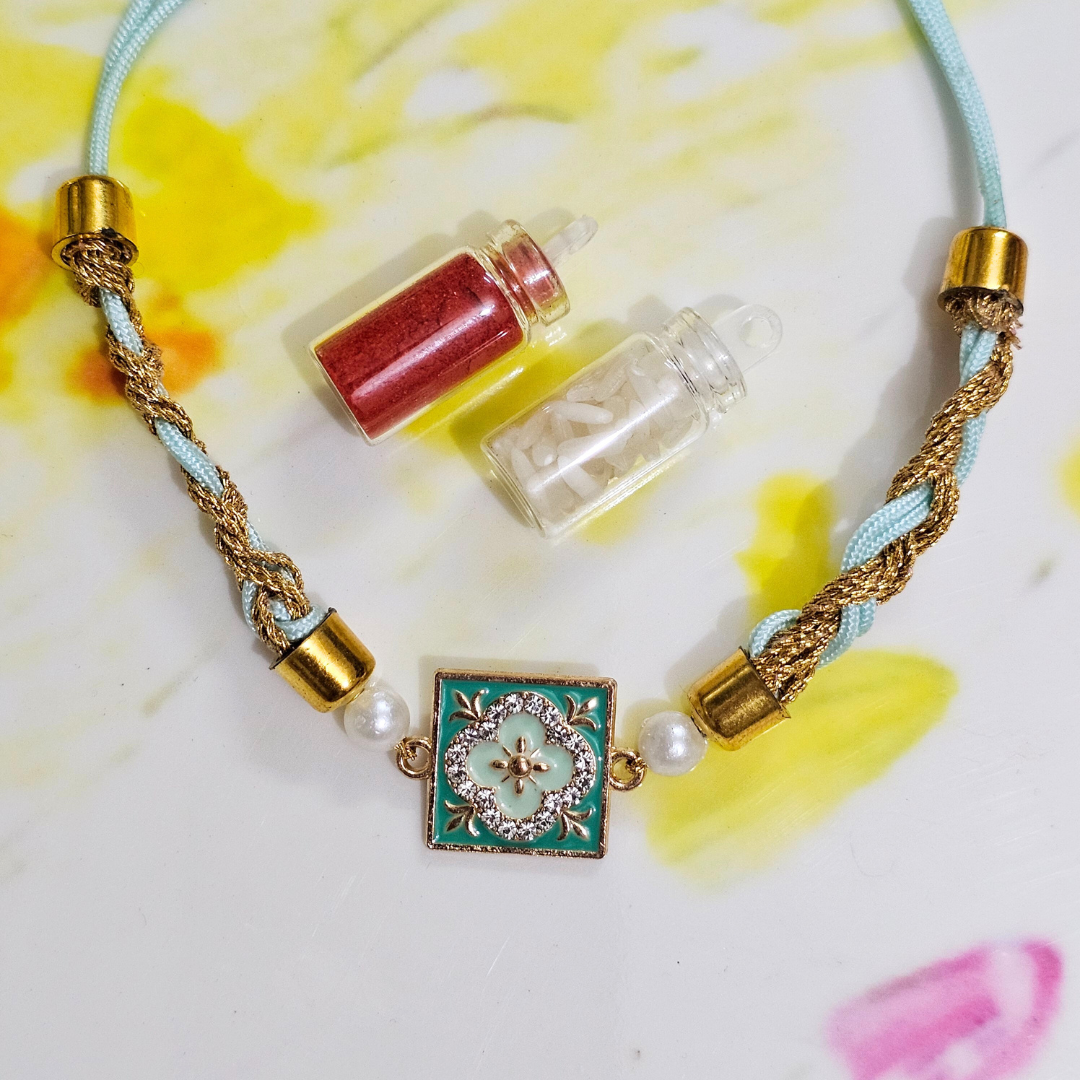 Square Colorful Bhai Rakhi