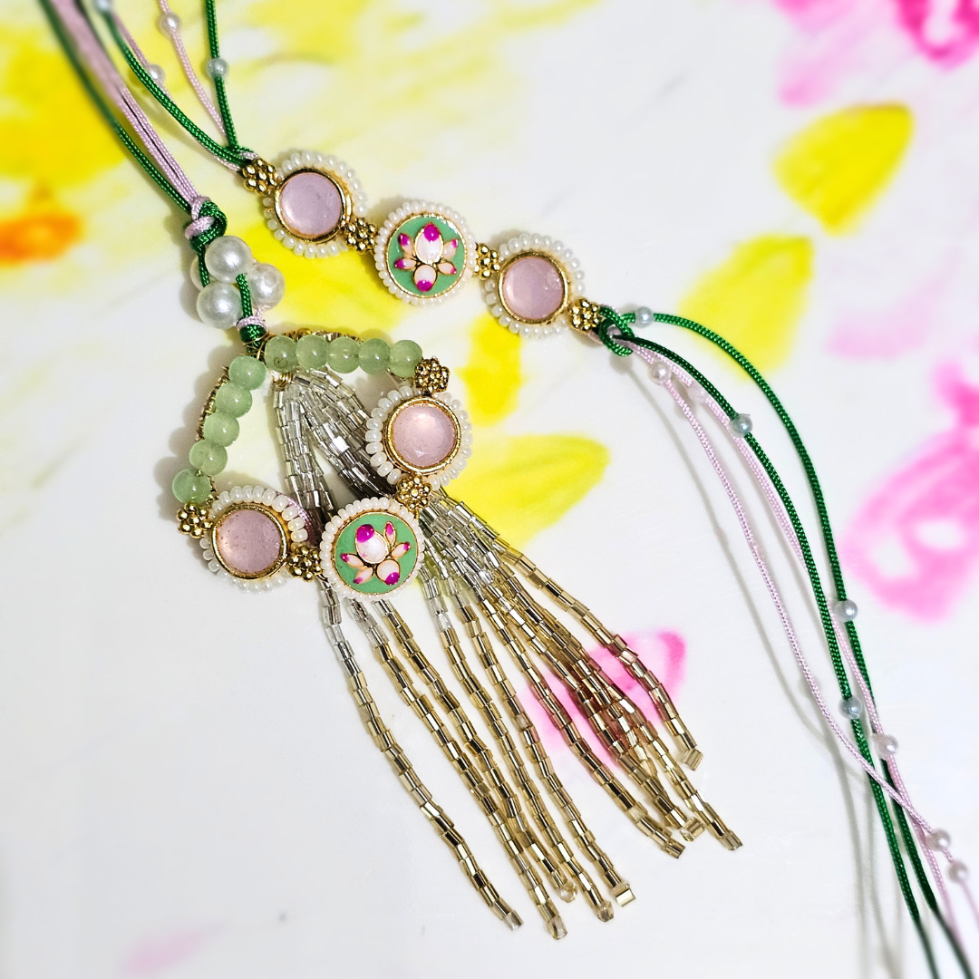 Lotus Couple Rakhi