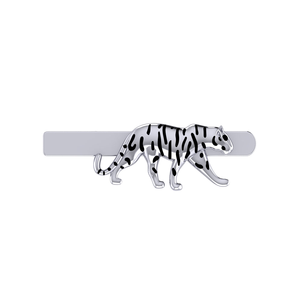 Tiger Vibes Tie Clip in 925 Silver