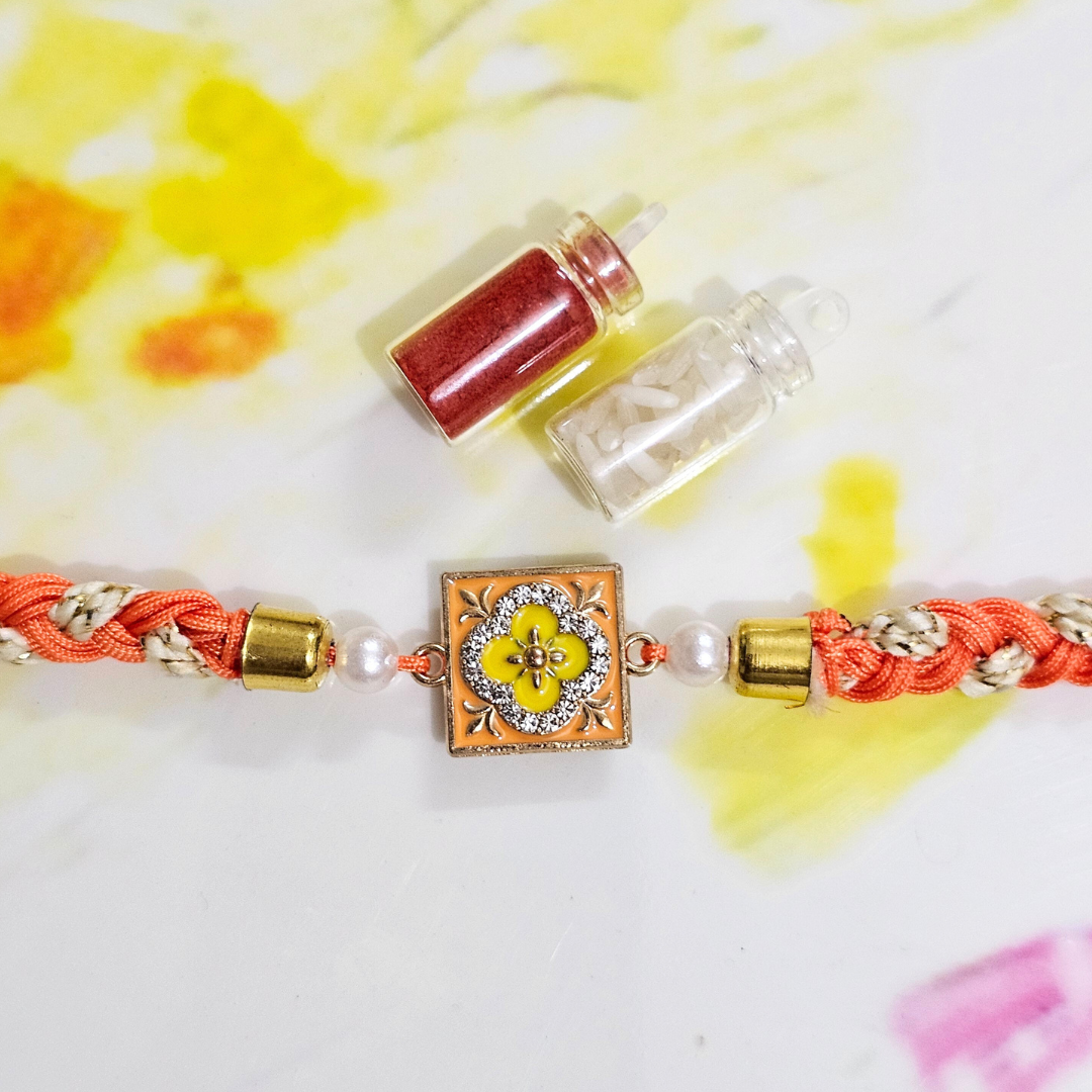 Square Colorful Bhai Rakhi