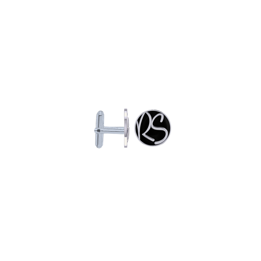 Initial Cufflinks in 925 Silver