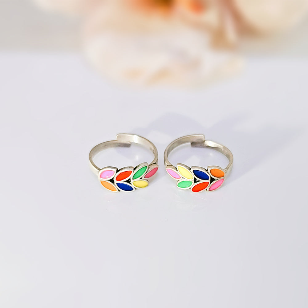 Toe Ring so colorful in 925 Silver