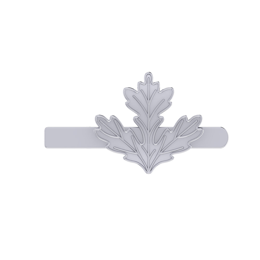 Oak Leaf Tie Clip in 925 Silver