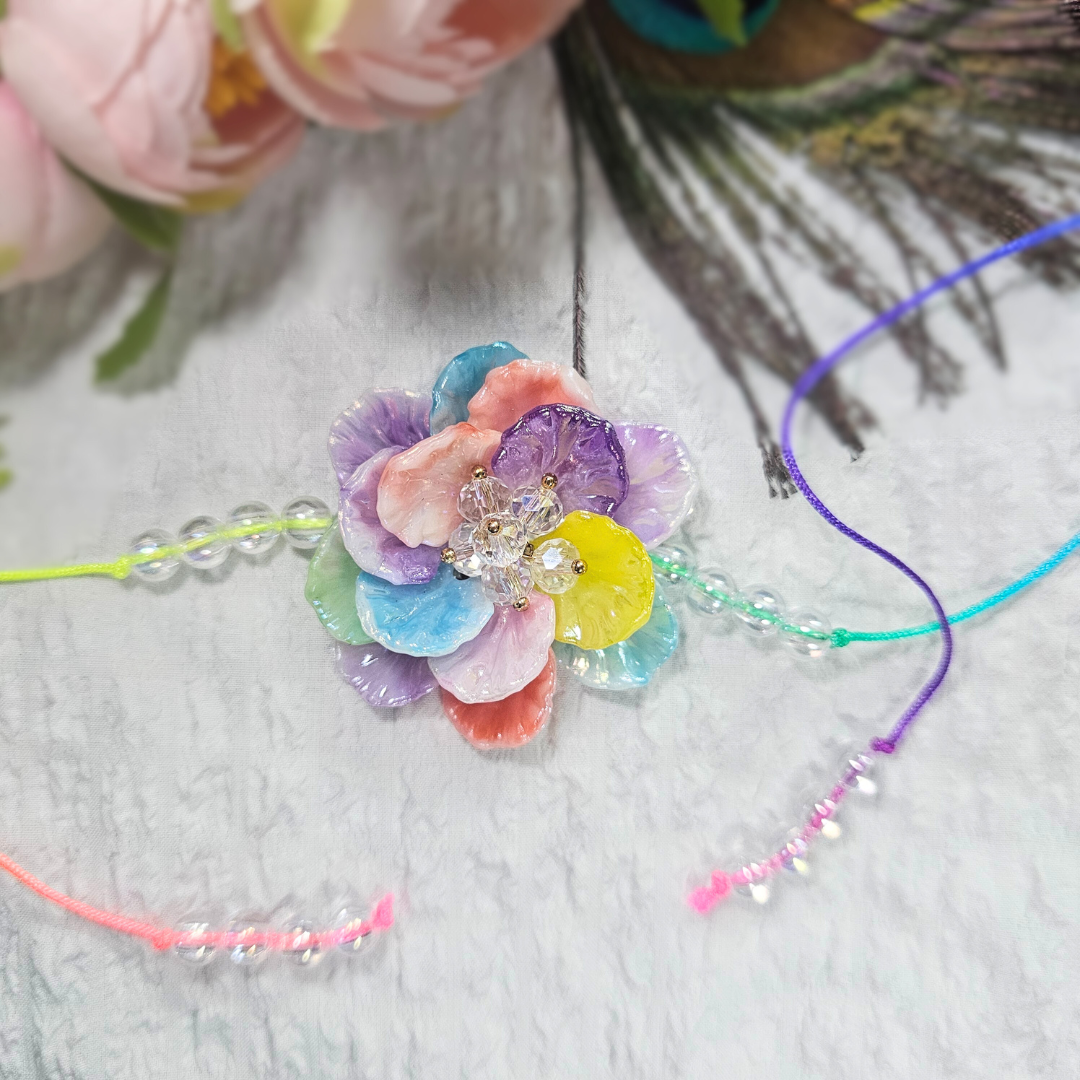 Colorful Floral Rakhi