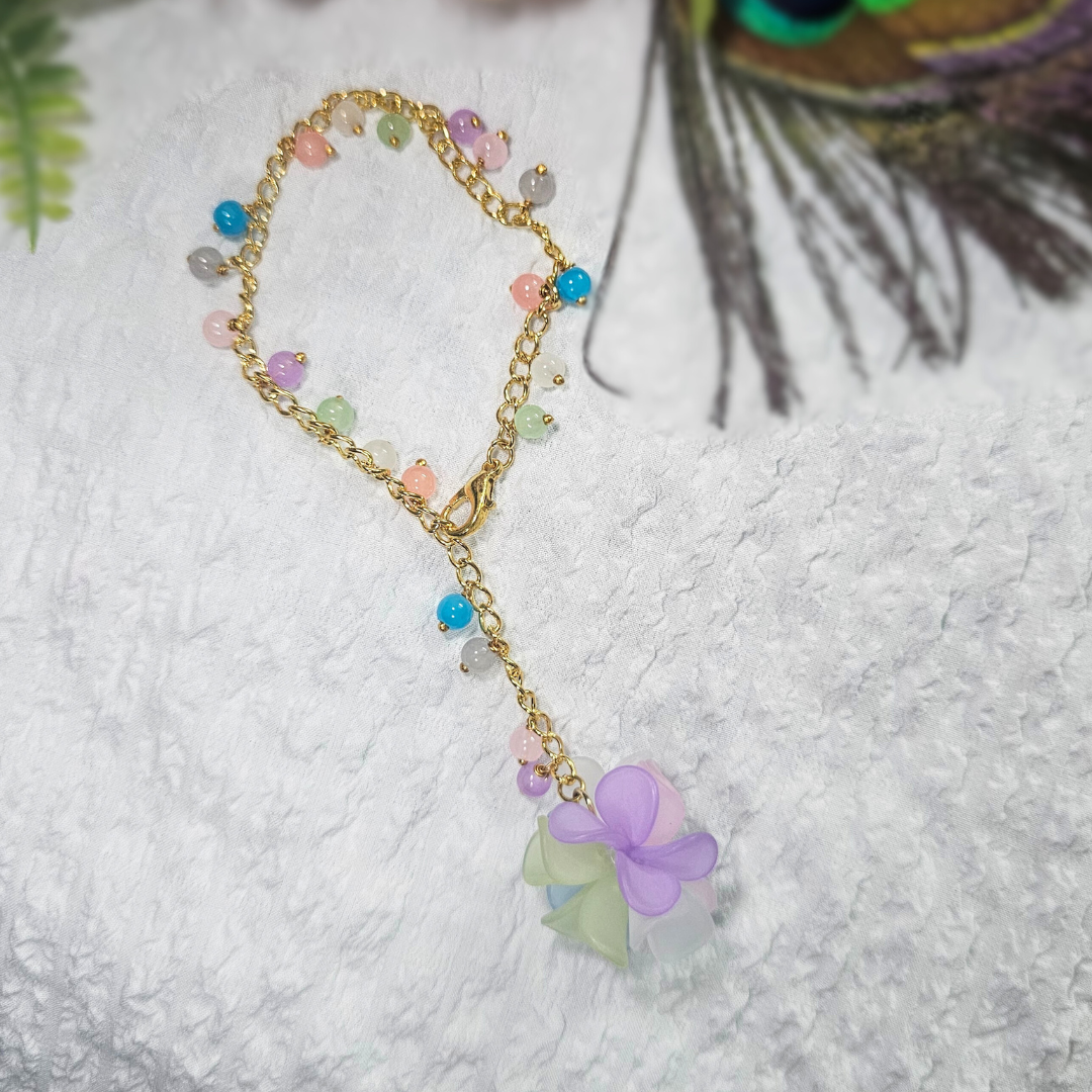 Colorful Gems Stylish Lumba Rakhi