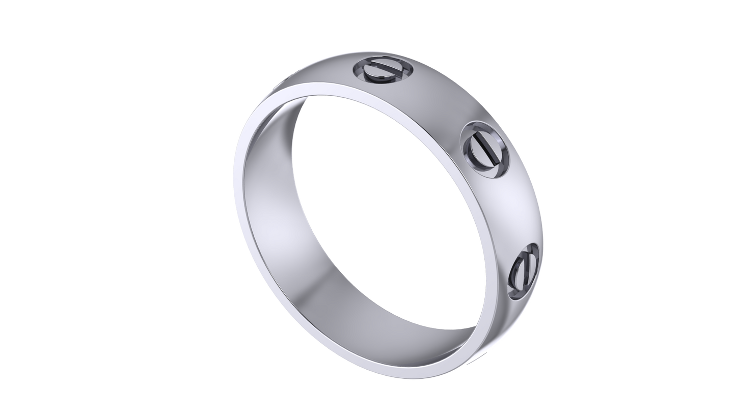 Screw Patterned Ring