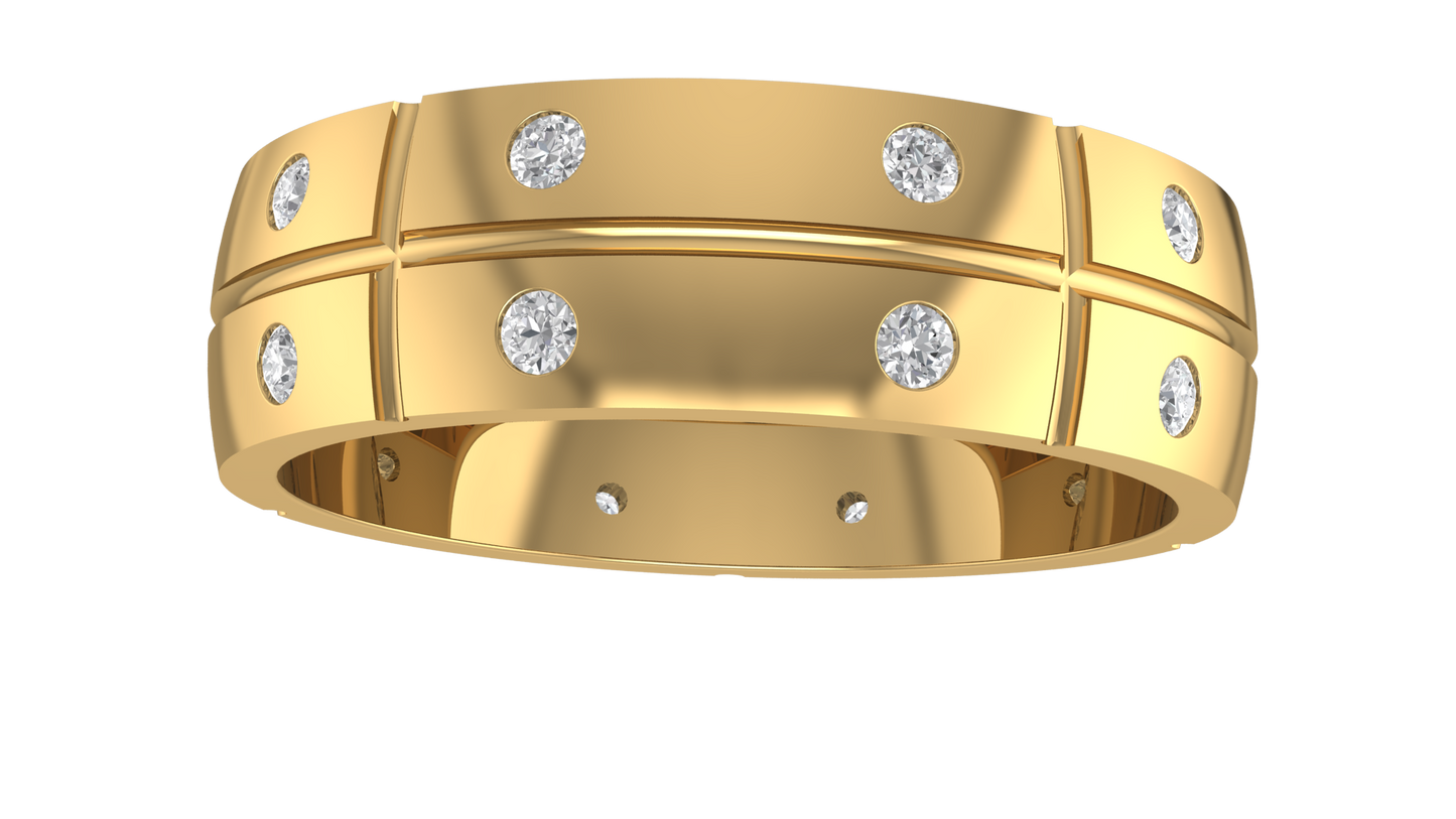 Double Shine Band Ring
