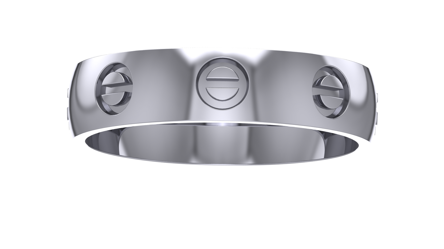 Screw Patterned Ring