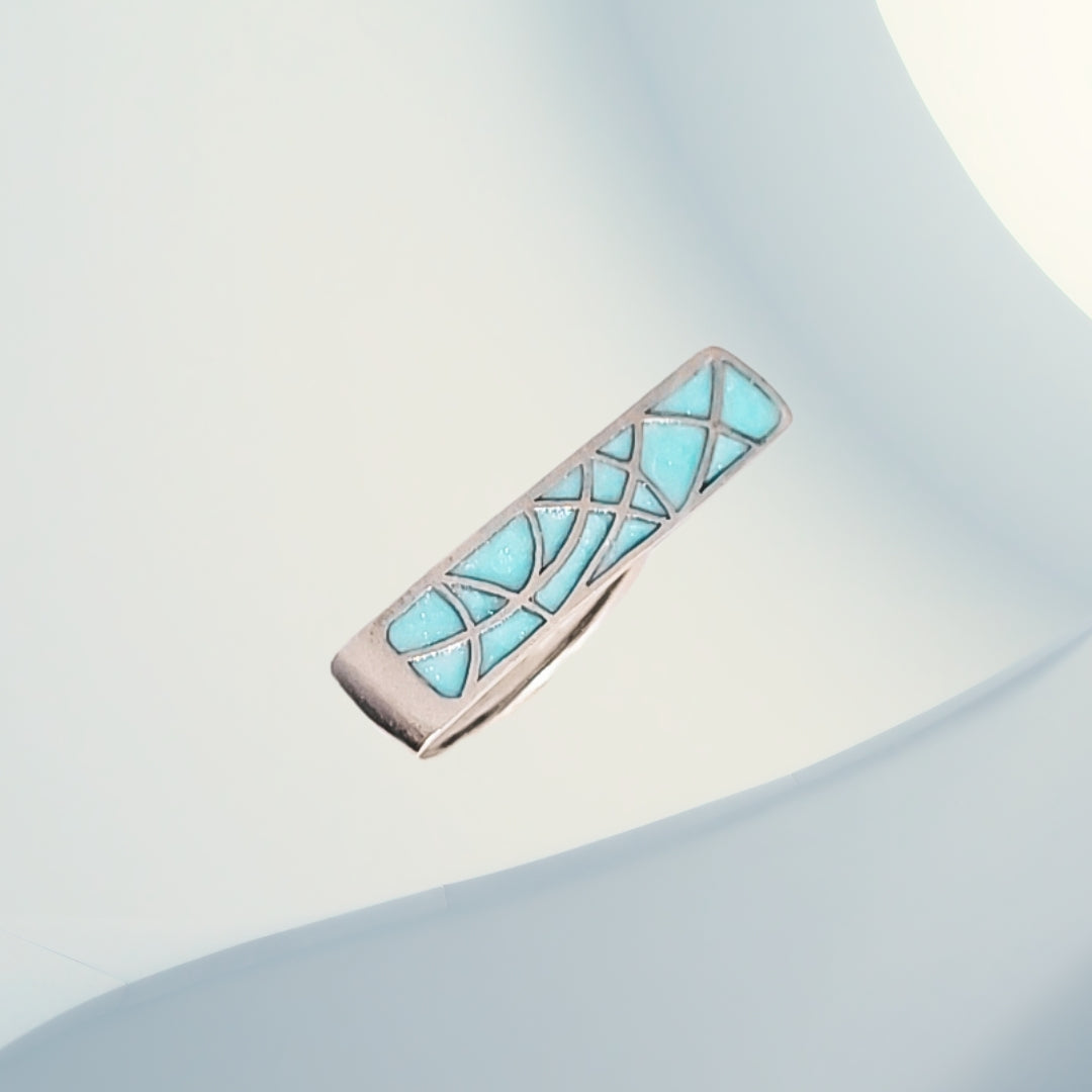 Abstract Mosaic Beauty Ring in Oxidised 925 Silver
