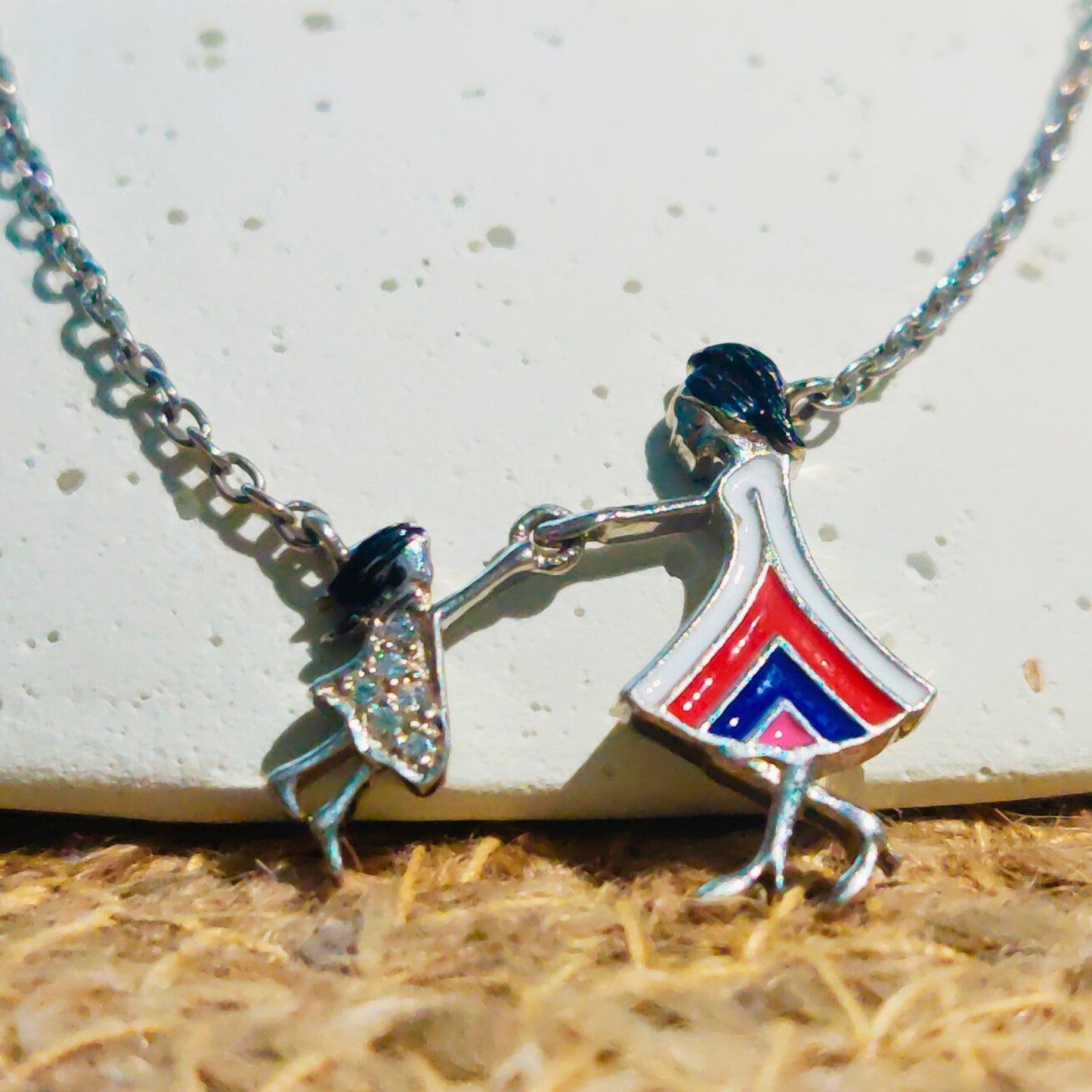 Dynamic Duo Mother Daughter Necklace Mother's Day Special