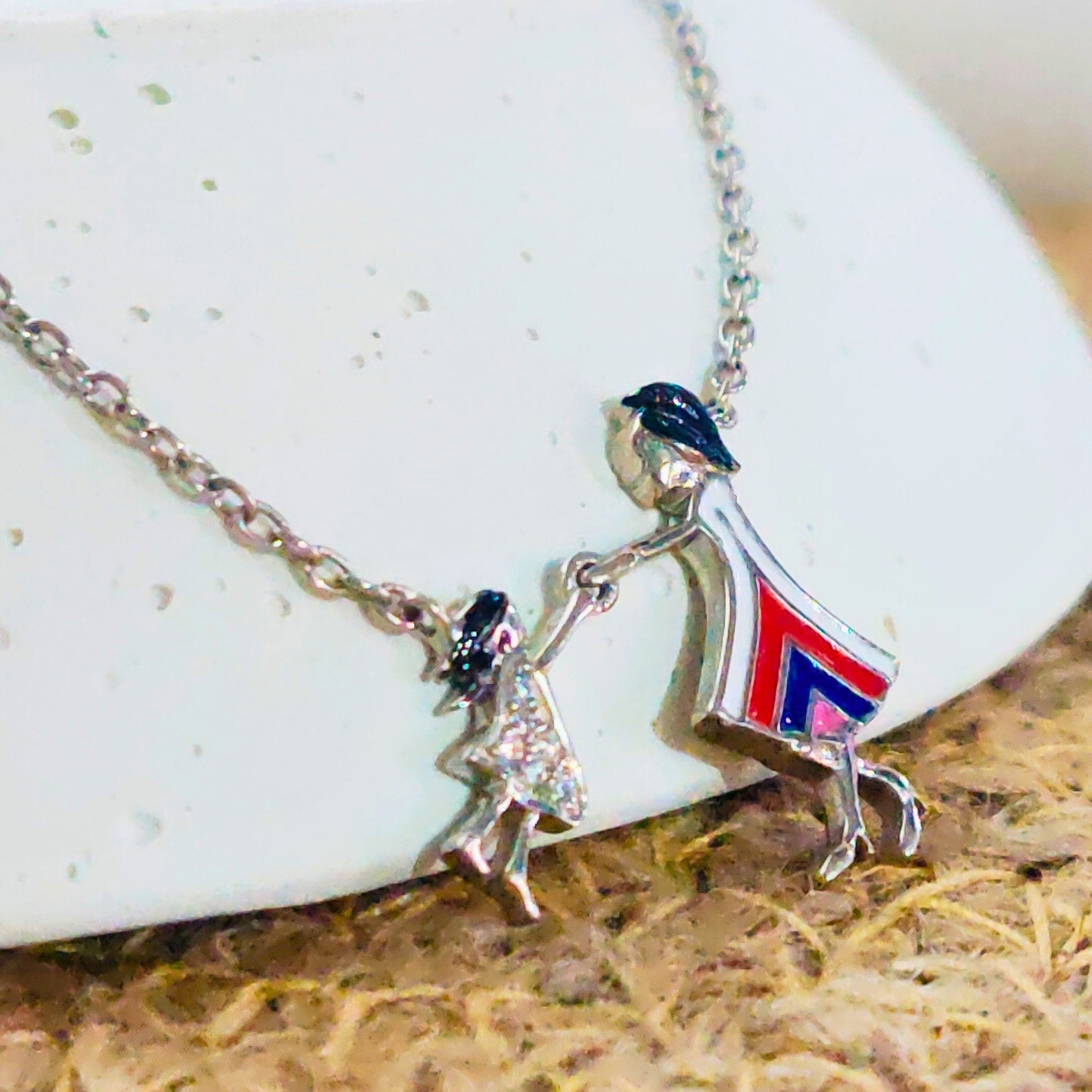 Dynamic Duo Mother Daughter Necklace Mother's Day Special