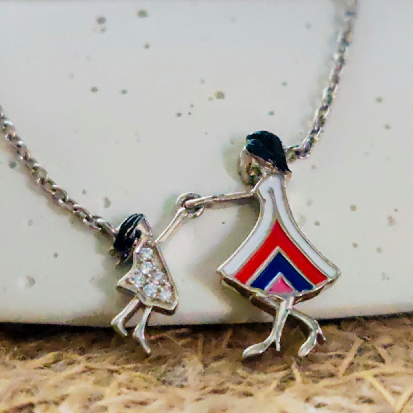 Dynamic Duo Mother Daughter Necklace Mother's Day Special