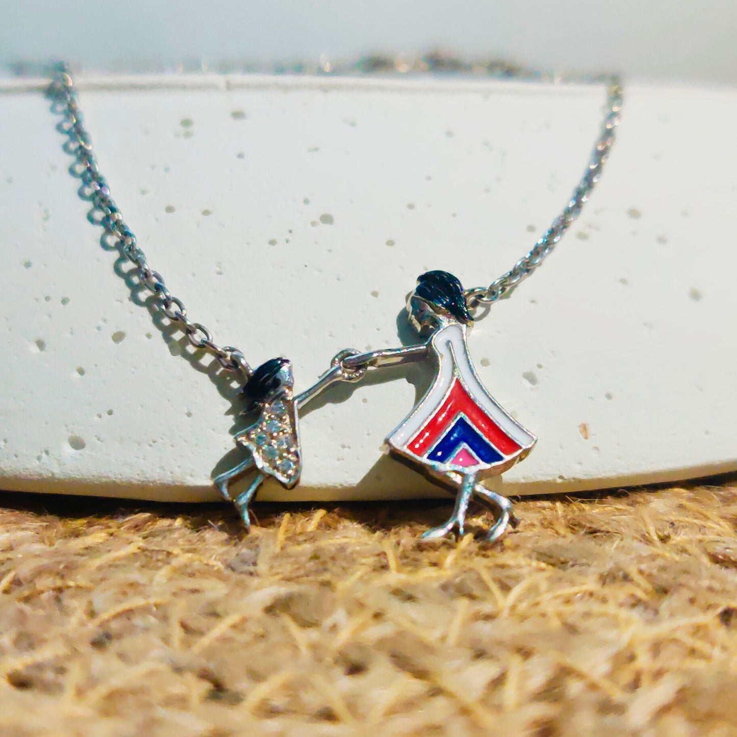 Dynamic Duo Mother Daughter Necklace Mother's Day Special
