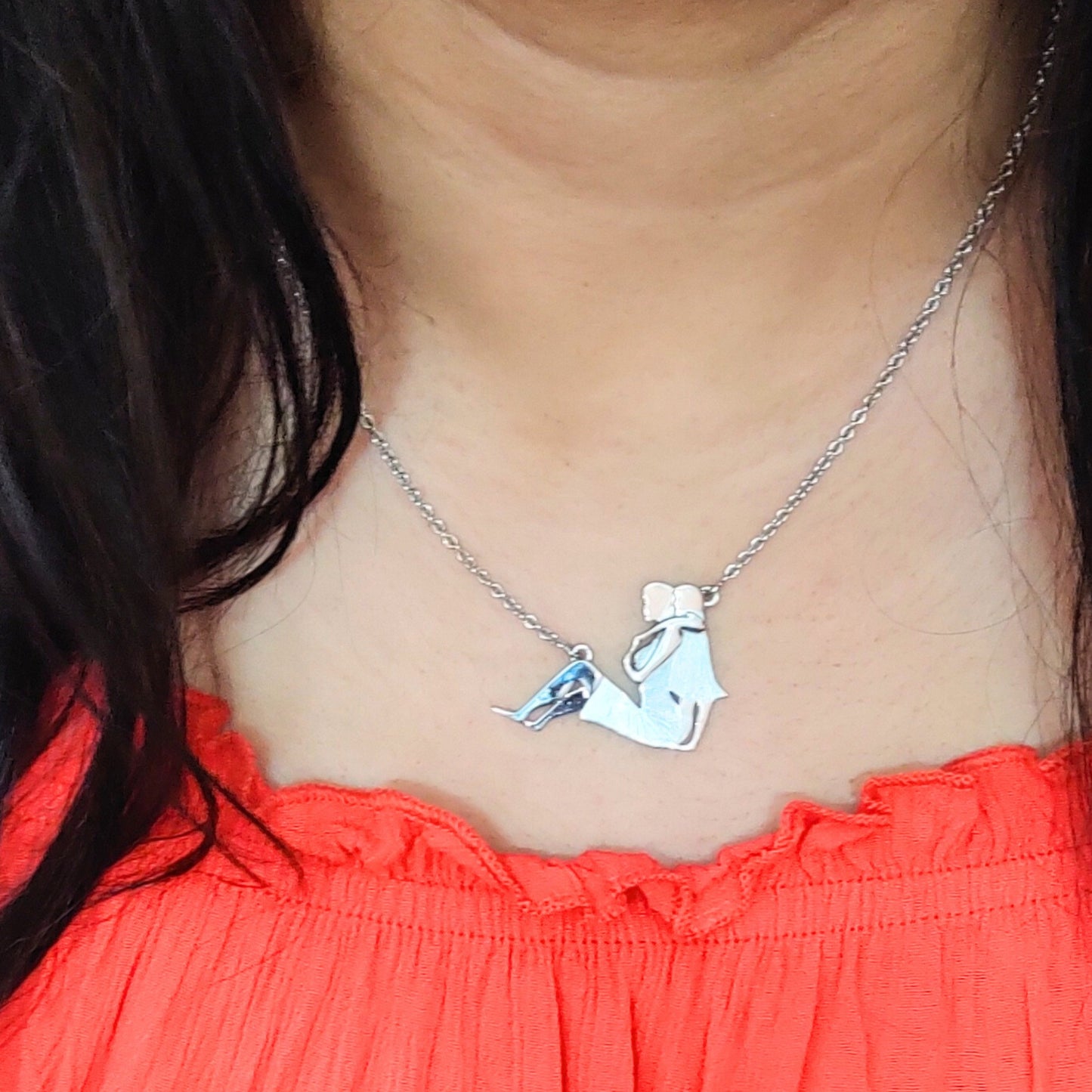 Mother Daughter Duo Textured Necklace Mother's Day Special