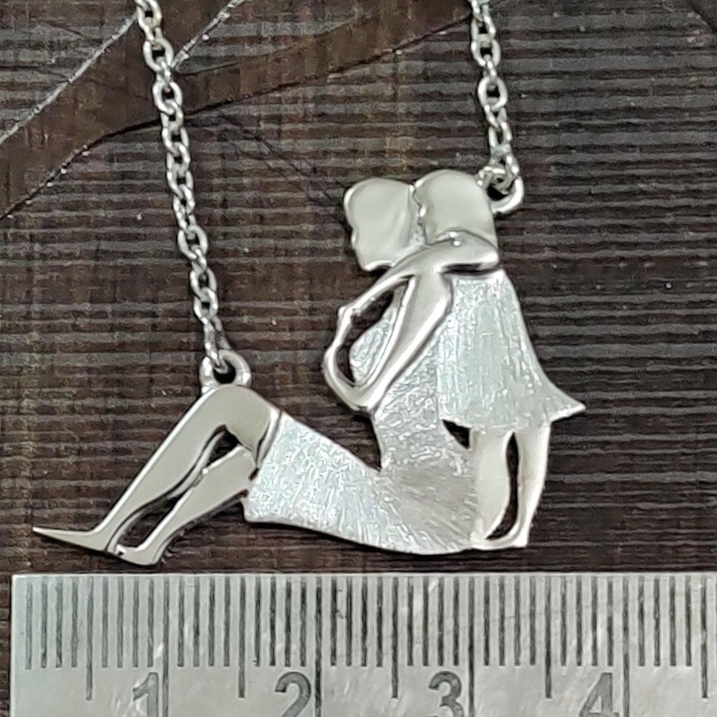 Mother Daughter Duo Textured Necklace Mother's Day Special
