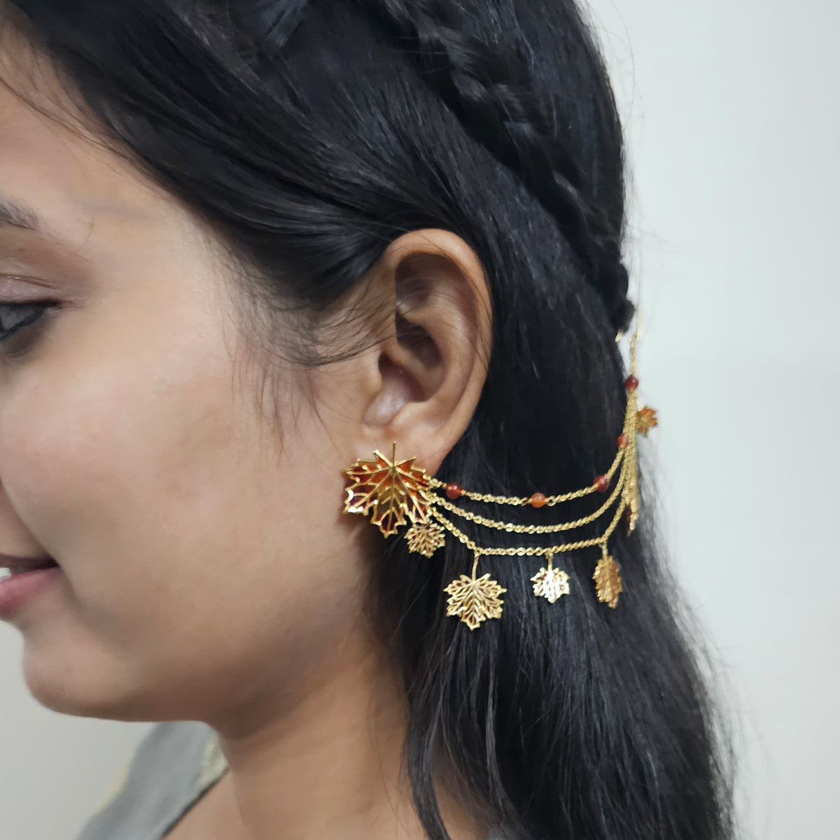 Maples Layered Ear Chain/Kanoti