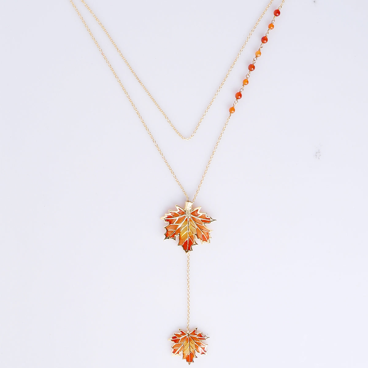 Maple Lariat Necklace