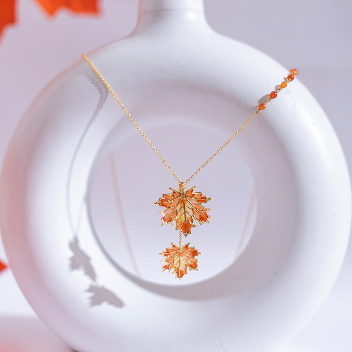 Maple Lariat Necklace