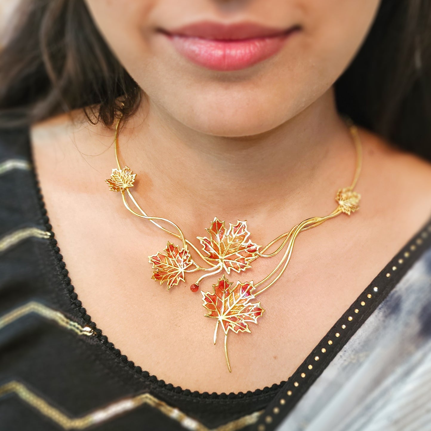Maple Paradise Collar Necklace