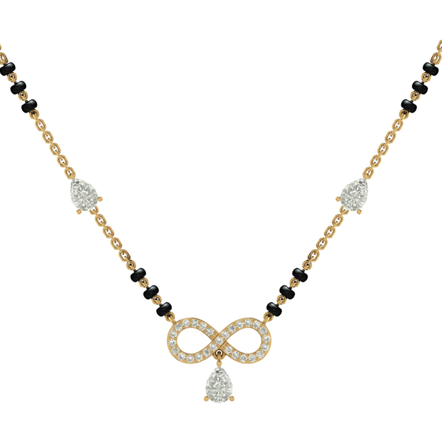 Infinity Love Mangalsutra in Silver & CZ
