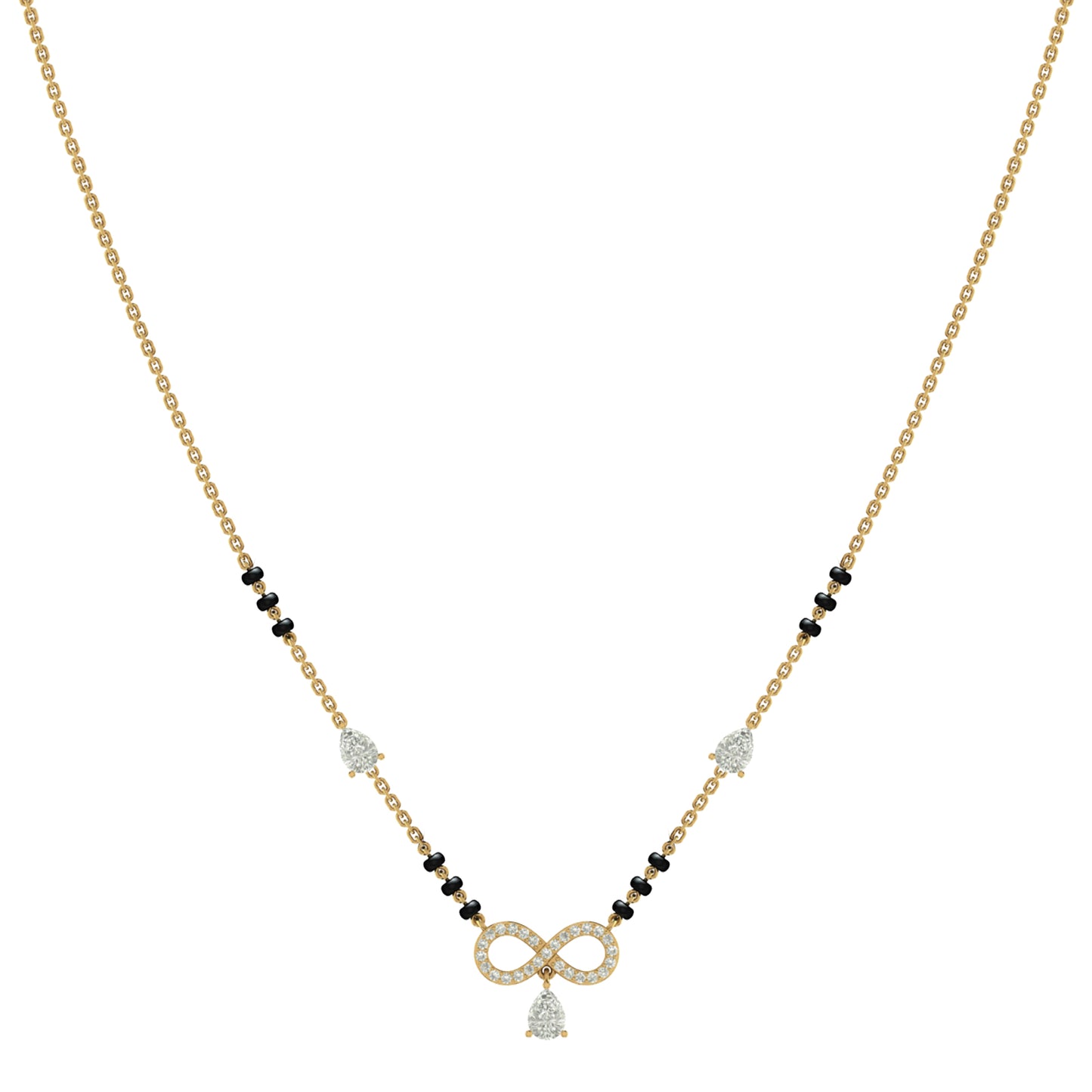 Infinity Love Mangalsutra in Silver & CZ