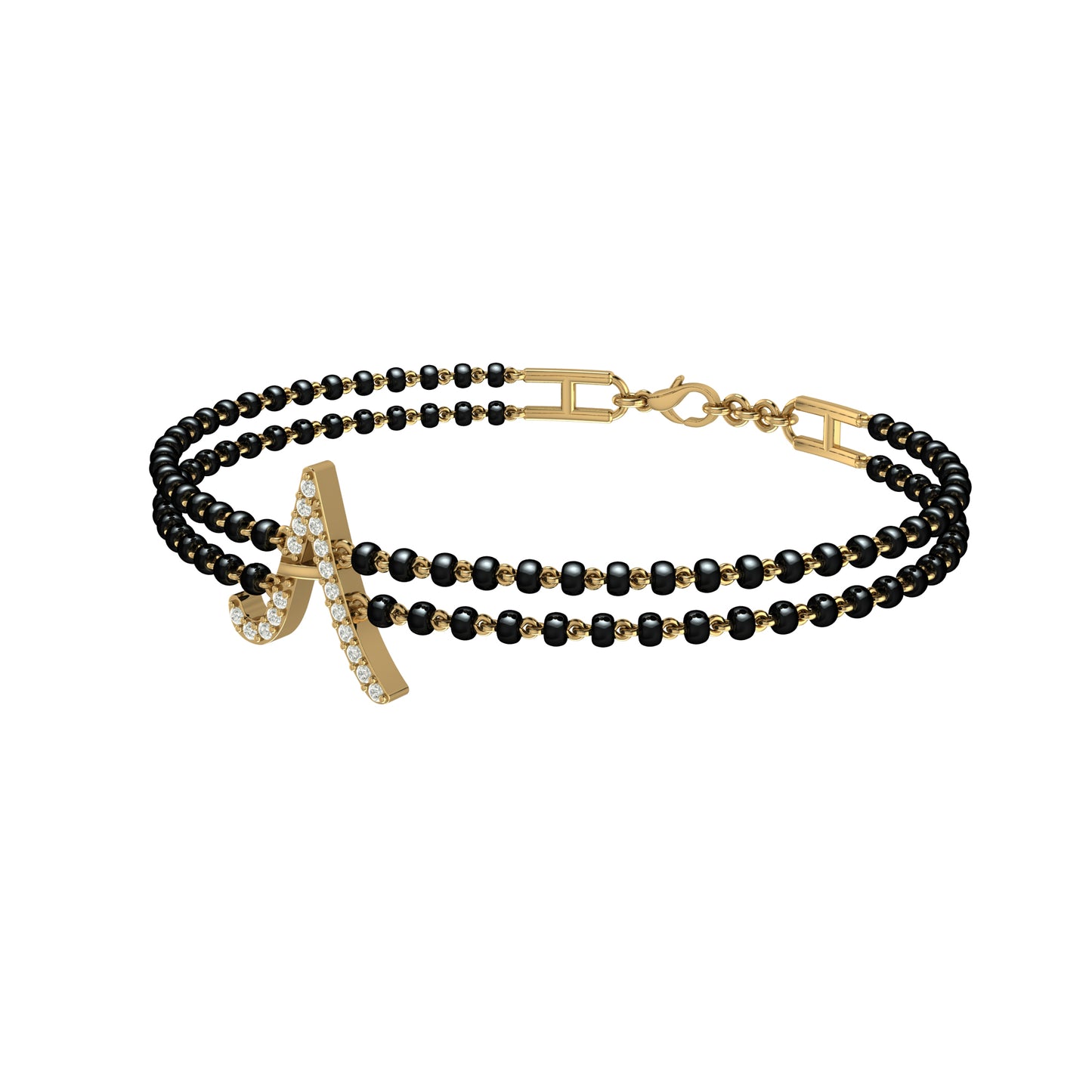 Initial Personalised Mangalsutra Bracelet