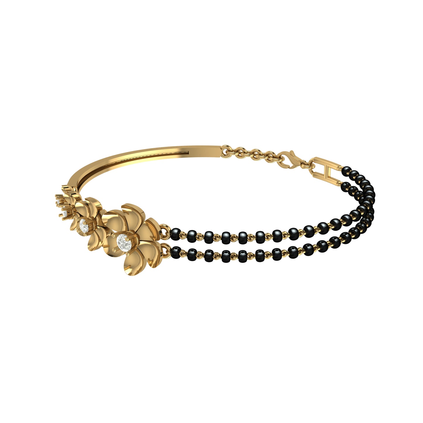 Floral Love Mangalsutra Bracelet