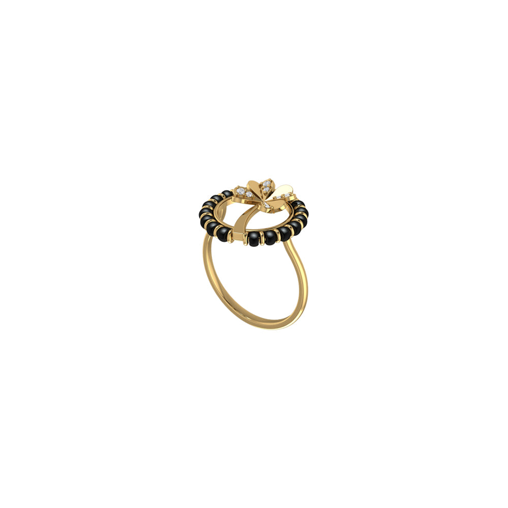 Clover Mangalsutra Ring