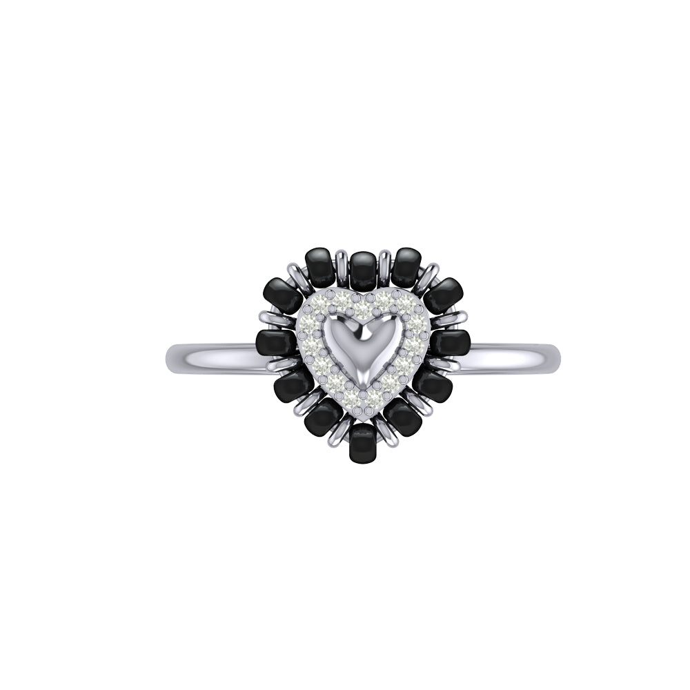 Shining Heart Mangalsutra Ring