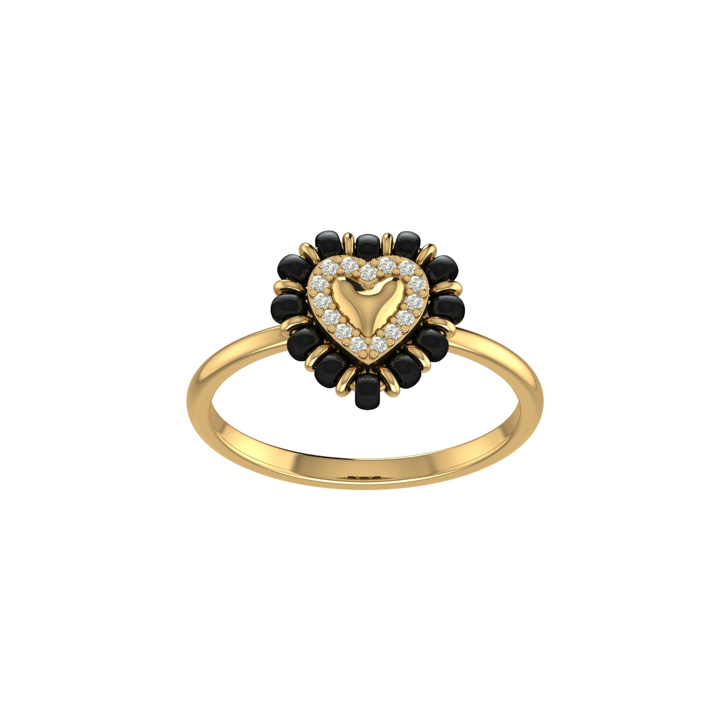Shining Heart Mangalsutra Ring
