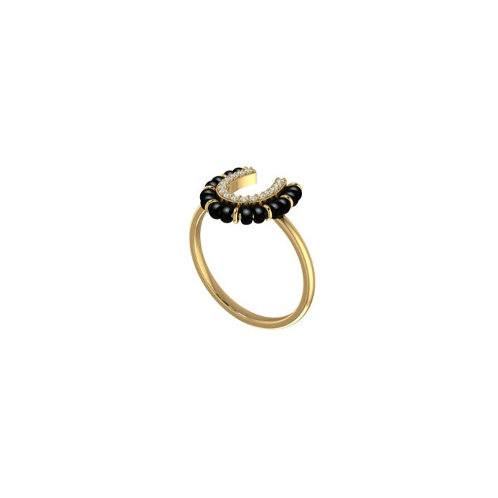 Horseshoe Mangalsutra Ring