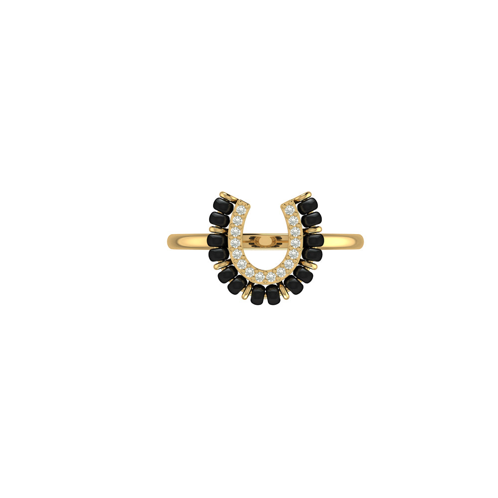 Horseshoe Mangalsutra Ring