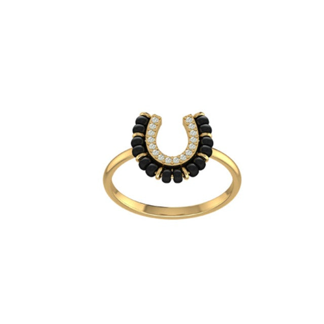 Horseshoe Mangalsutra Ring