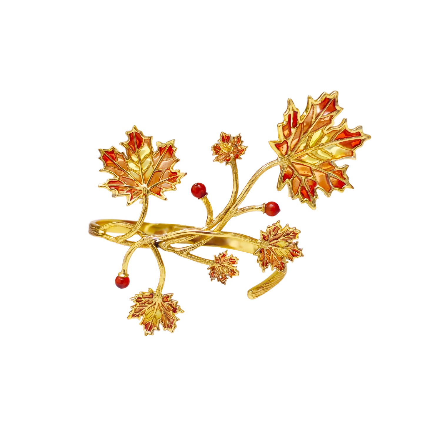 Maple Paradise Statement Cuff Bracelet