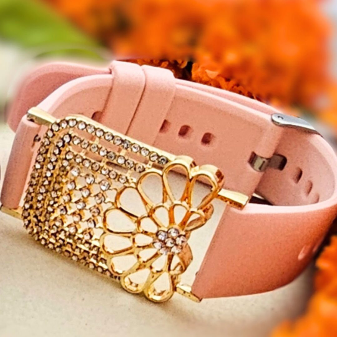Silicone Watch Strap Zircon Bracelet Rakhi