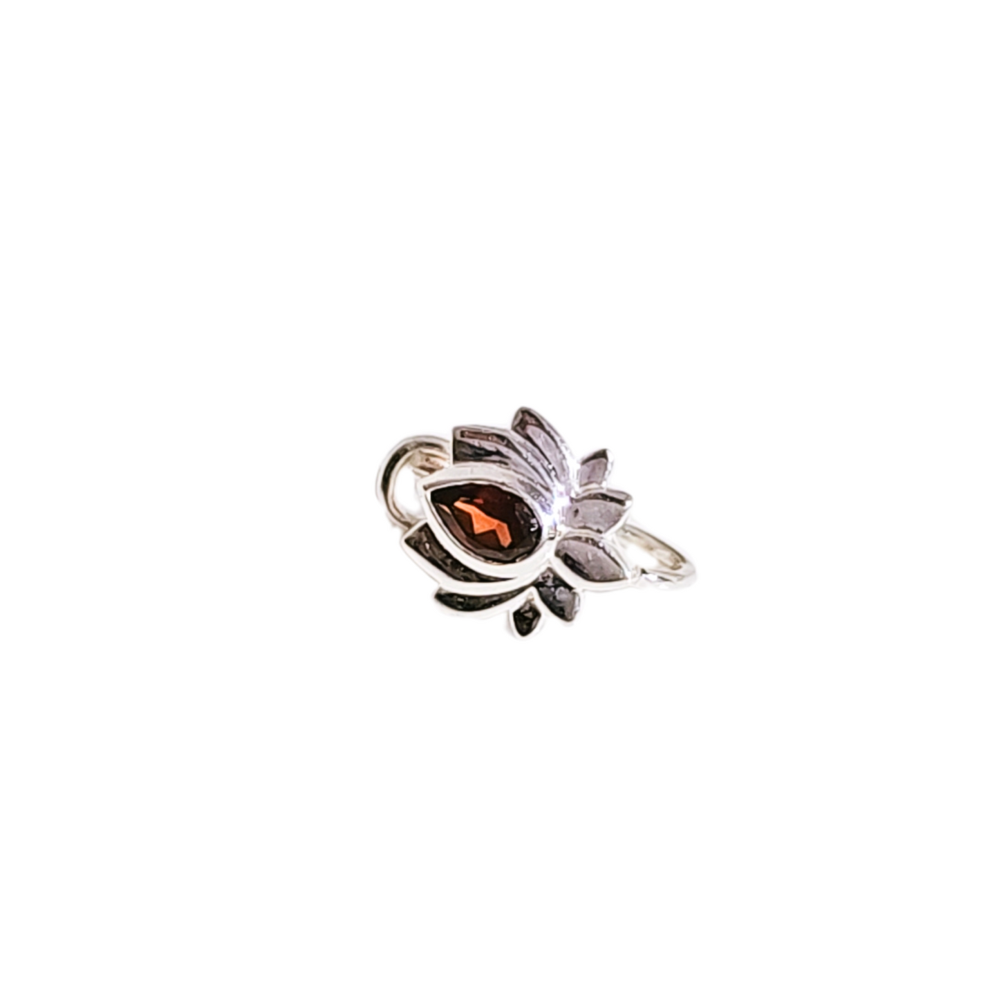 Lotus Nose Pin in 925 Silver (No Piercing)