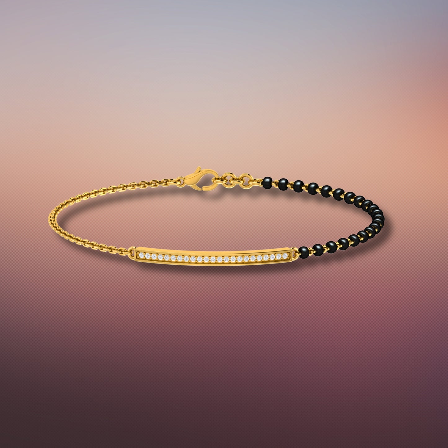 Bar Mangalsutra Bracelet