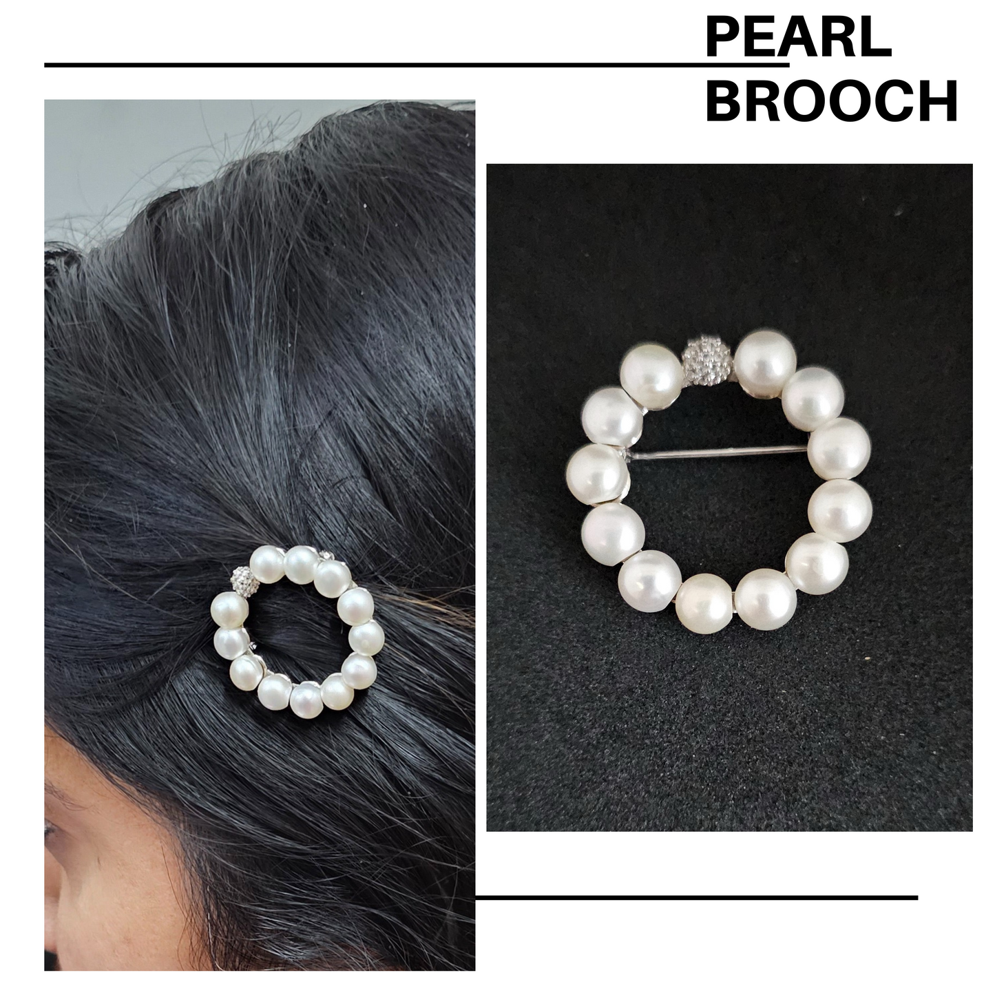 Pearly Glitz Brooch